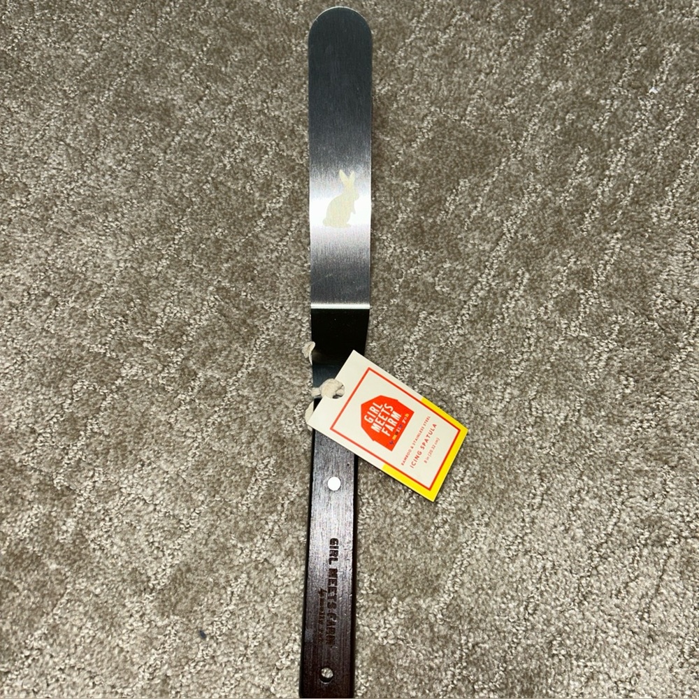 Girl Meets Farm by Molly Yeh Icing Spatula Dark Stain Bamboo & Stainless Steel